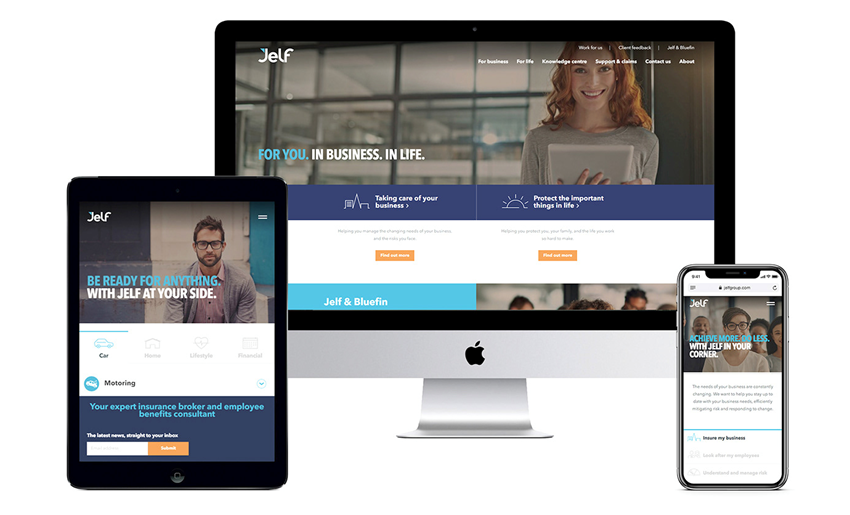 Jelf website redesign