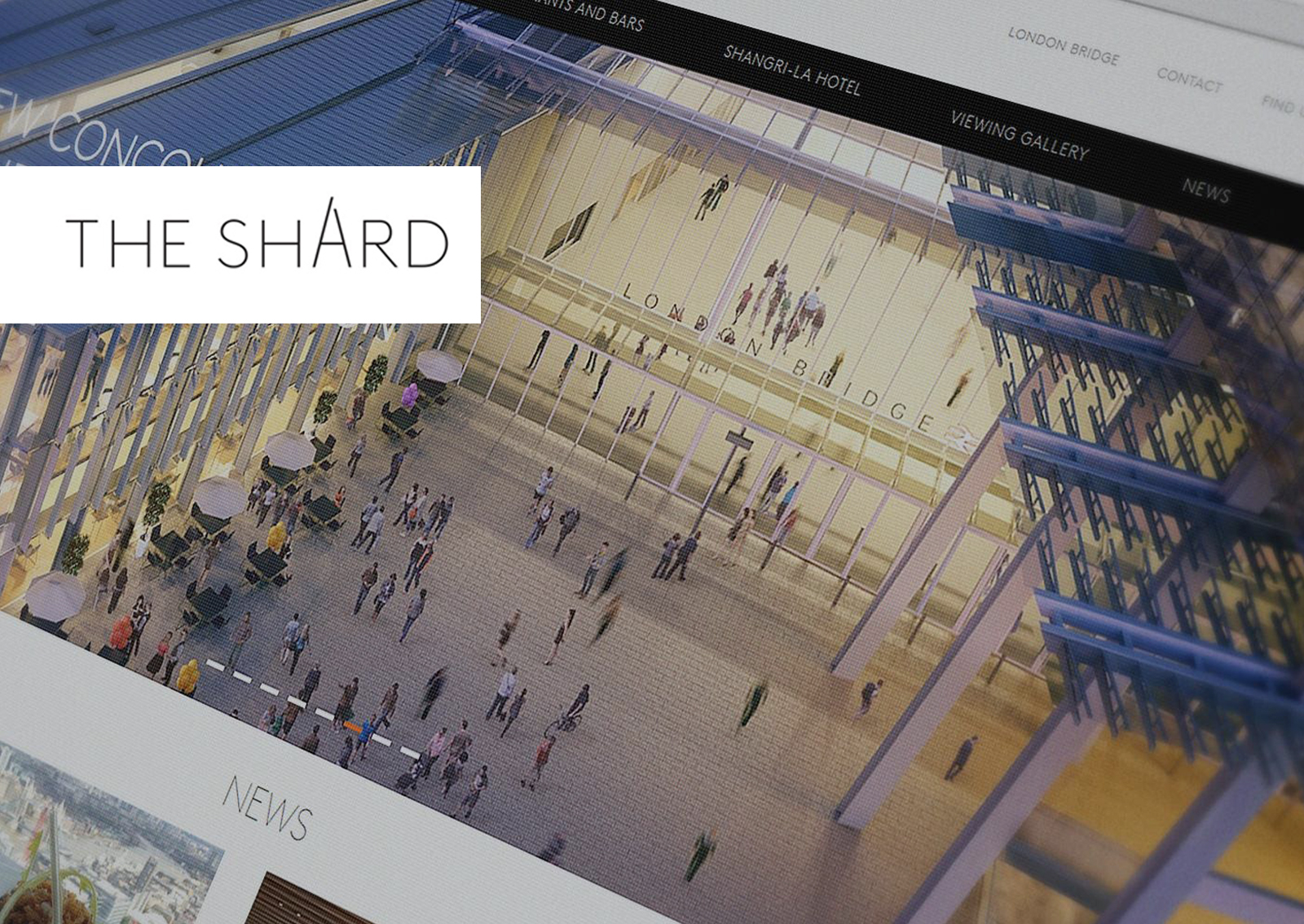 Landmark website for iconic building, The Shard